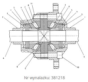 Przykład dokumentacji technicznej wykonawczej (fragment): mechanizm różnicowy