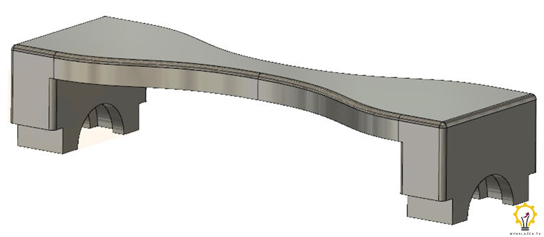 Model stabilizatora silnika Stirlinga