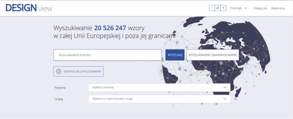 designe view wyszukiwarka wzorów przemysłowych